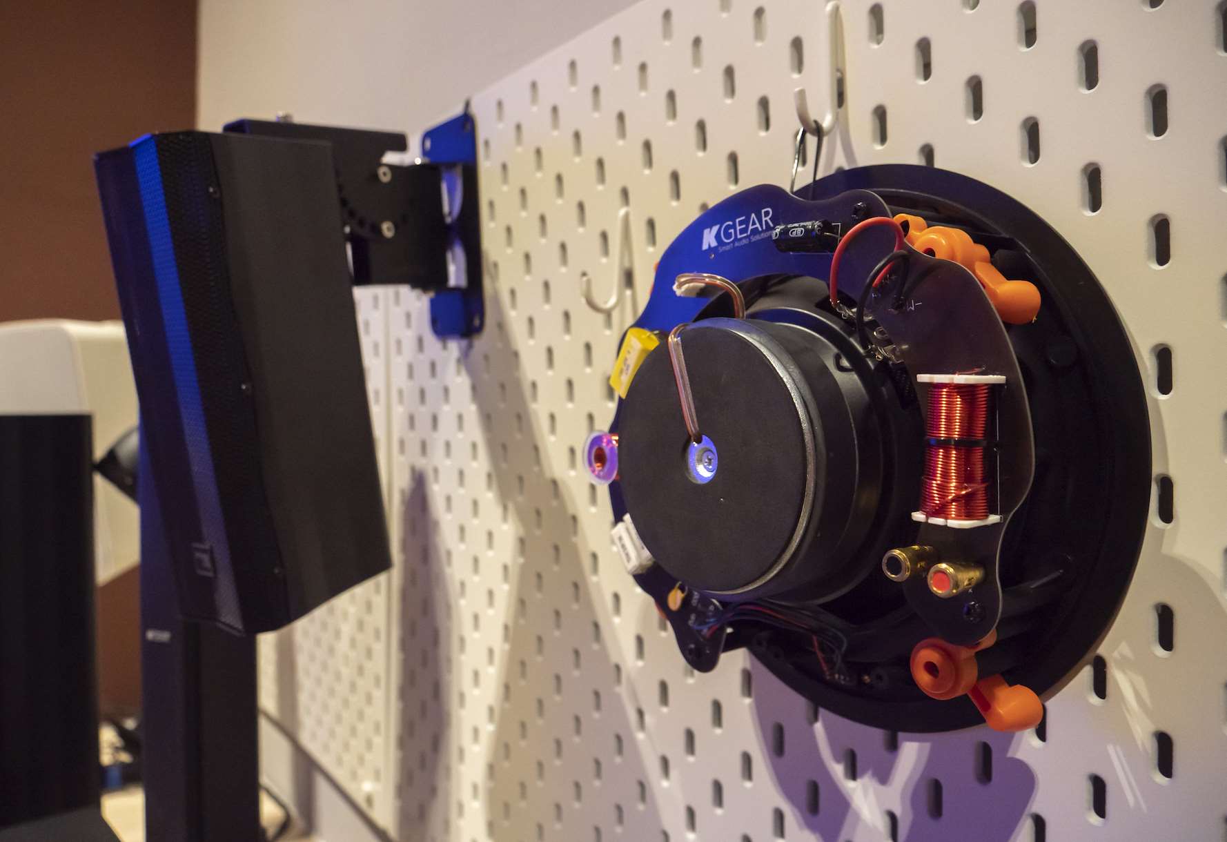 Architectural audio installation detail
