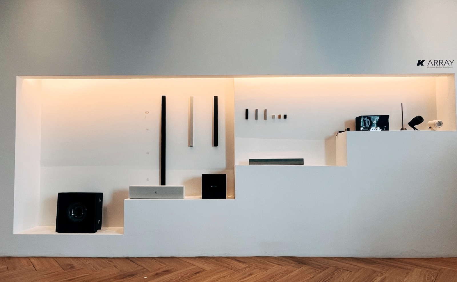 Architectural audio installation detail